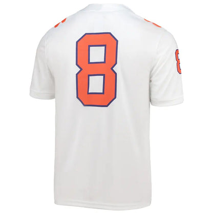 #8  C.Tigers Home Game Jersey  Football Jersey White Stitched American College Jerseys - Main View