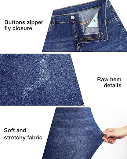 Womens Plus Size Skinny Jeans Stretchy High Waisted Classic Ankle Jean view 3
