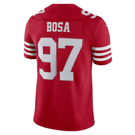 SF.49ers #97 Nick Bosa New Red Stitched American Football Jerseys 2022 - Main View