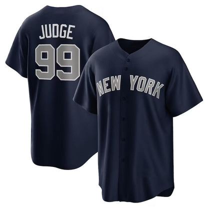 New York Yankees #99 Aaron Judge Alternate Replica Player Name Jersey - Navy Stitches Baseball Jerseys - Main View