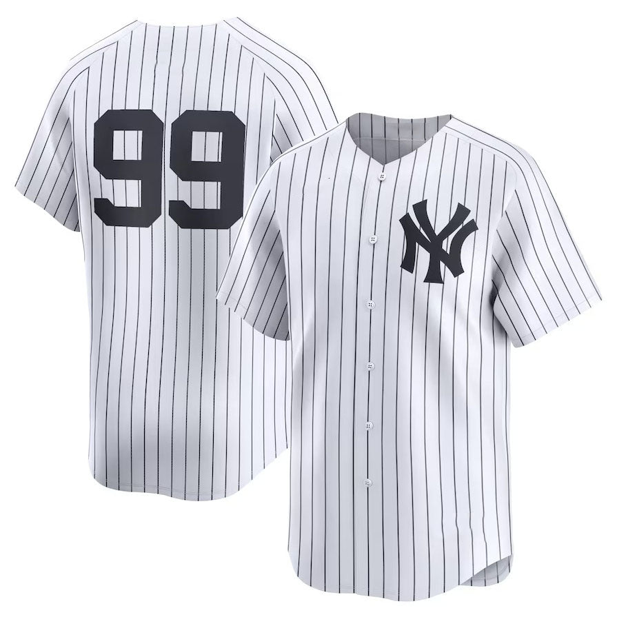 New York Yankees #99 Aaron Judge Home Limited Player Jersey - White Stitches Baseball Jerseys - Main View