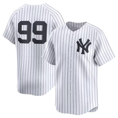 New York Yankees #99 Aaron Judge Home Limited Player Jersey - White Stitches Baseball Jerseys - Main View
