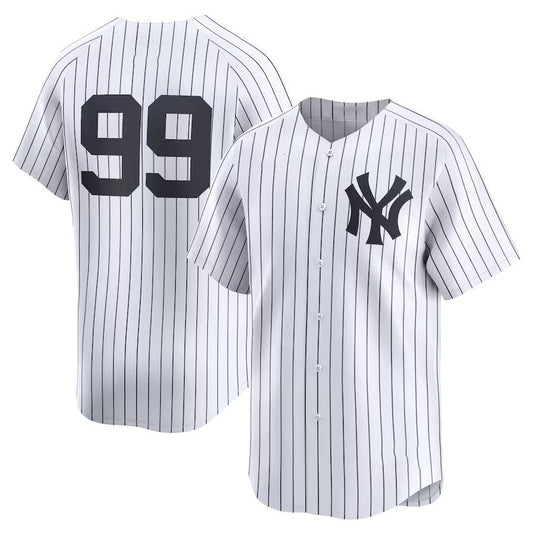 New York Yankees #99 Aaron Judge Home Limited Player Jersey - White Stitches Baseball Jerseys - Main View