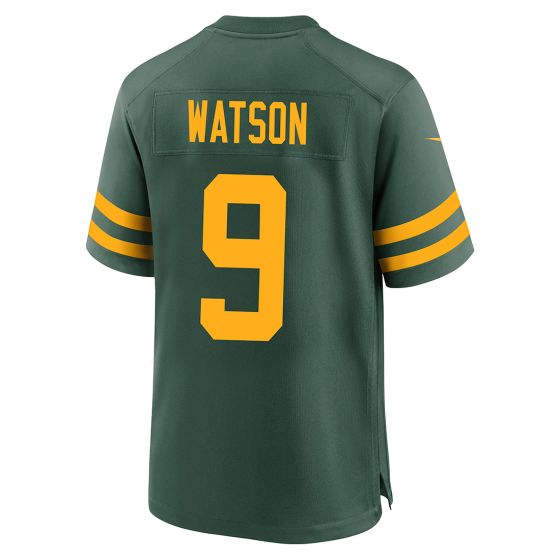 GB.Packers #9 Christian Watson 50s Green Classic Game Stitched American Football Jerseys - Main View