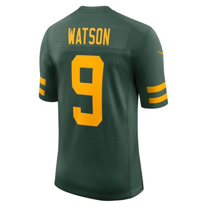 GB.Packers #9 Christian Watson Green 50s Classic Limited  Stitched American Football Jerseys - Main View
