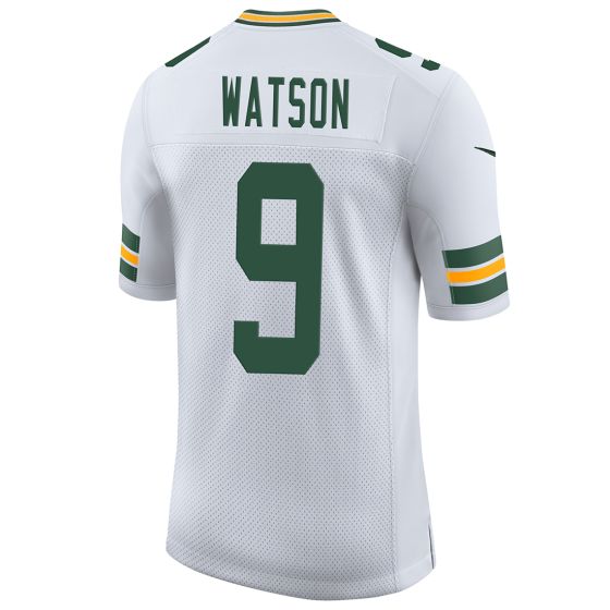 GB.Packers #9 Christian Watson White Away Limited Stitched American Football Jerseys - Main View