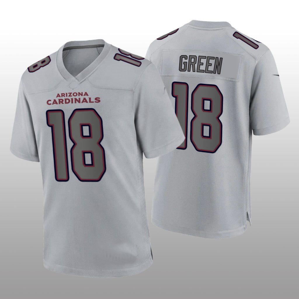 A.Cardinals #18 A.J. Green Gray Atmosphere Game Jersey Stitched American Jerseys Football Jerseys - Main View