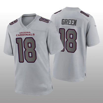 A.Cardinals #18 A.J. Green Gray Atmosphere Game Jersey Stitched American Jerseys Football Jerseys - Main View