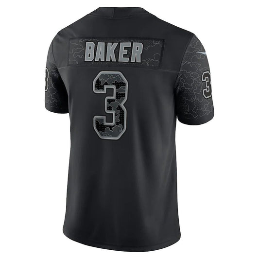 A.Cardinals #3 Budda Baker Black RFLCTV Limited Jersey Stitched American Football Jerseys - Main View