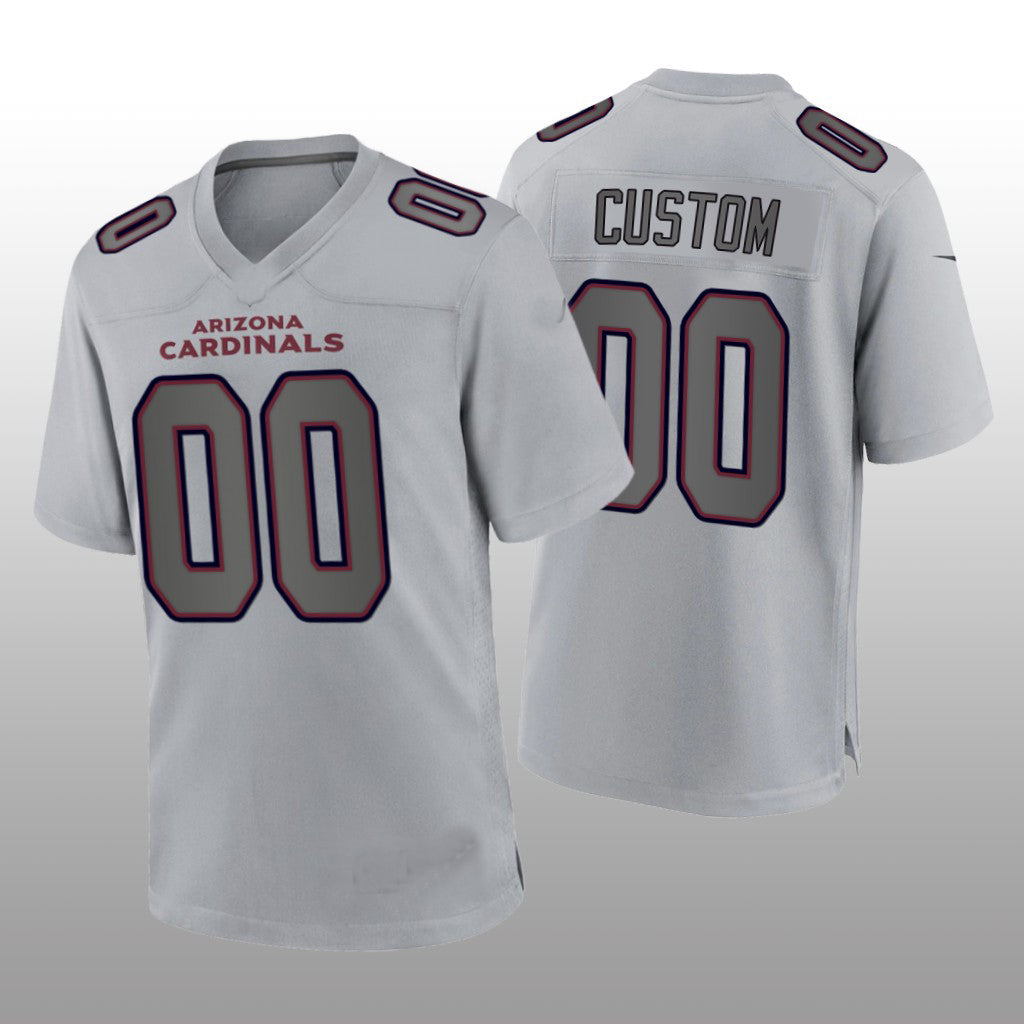 Custom A.Cardinals Gray Atmosphere Game Jersey  American Jerseys Football Jerseys - Main View