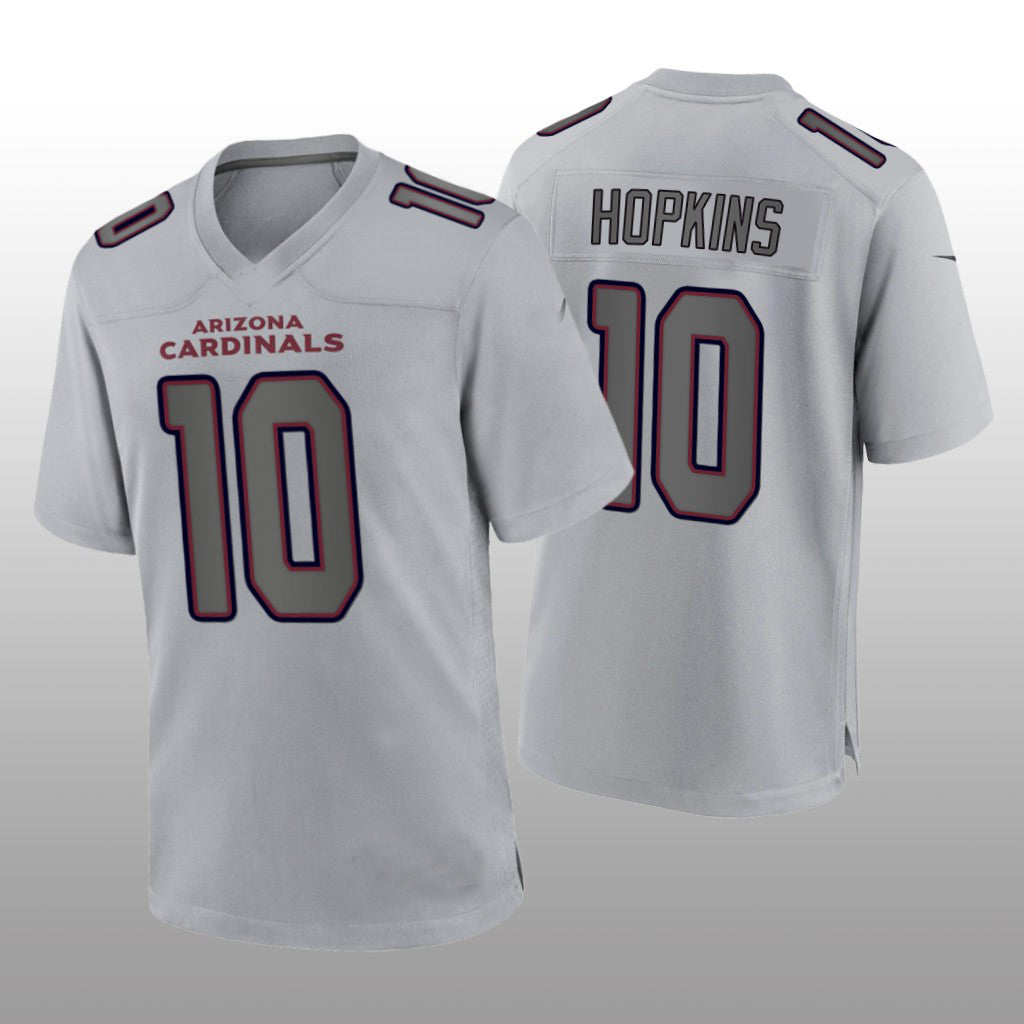 A.Cardinals #10 DeAndre Hopkins Gray Atmosphere Fashion Game Jersey Stitched American Football Jerseys - Main View
