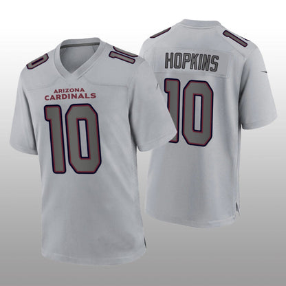 A.Cardinals #10 DeAndre Hopkins Gray Atmosphere Fashion Game Jersey Stitched American Football Jerseys - Main View