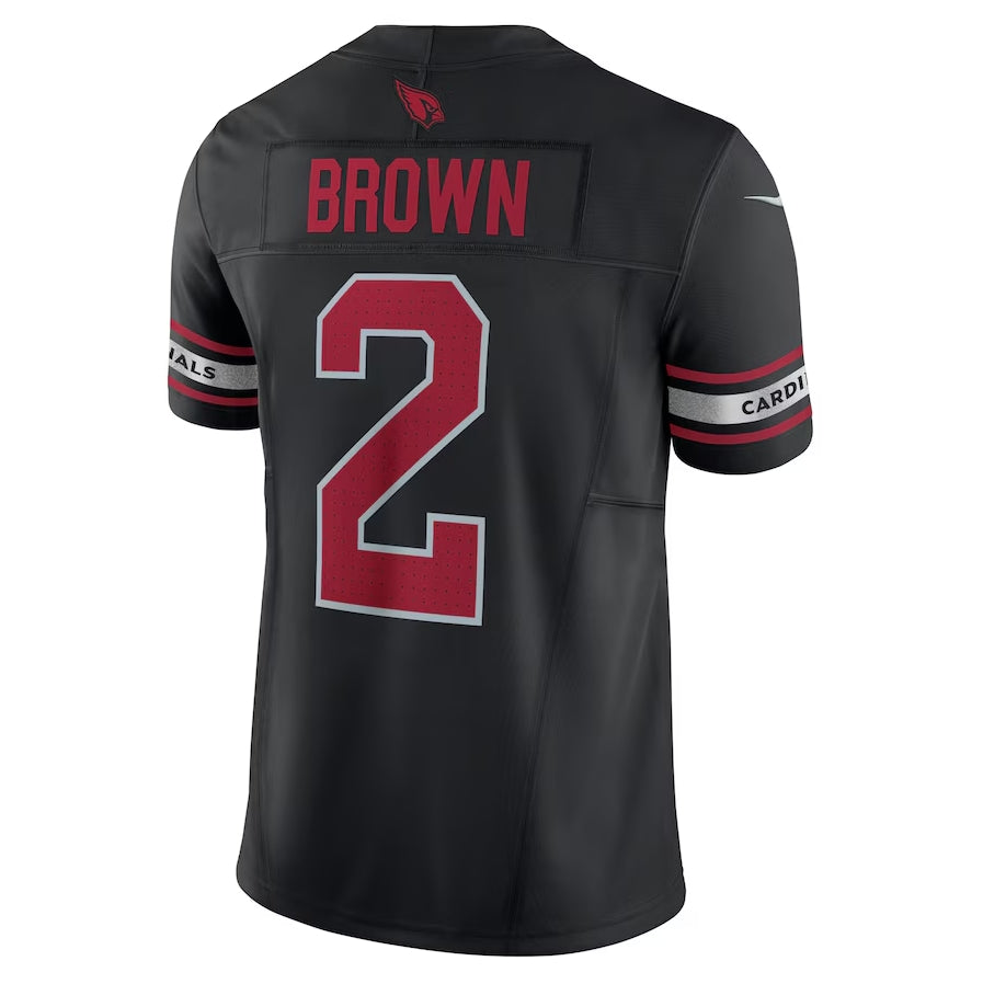 A.Cardinals #2 Marquise Brown Black Vapor F.U.S.E. Limited Stitched American Football Jerseys - Main View