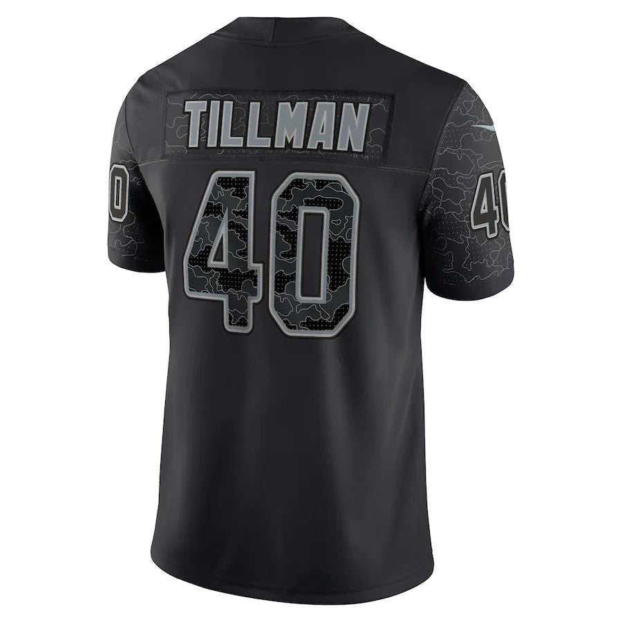 A.Cardinals #40 Pat Tillman Black Retired Player RFLCTV Limited Jersey Stitched American Football Jerseys - Main View