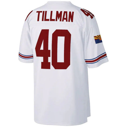A.Cardinals #40 Pat Tillman Mitchell & Ness White Big & Tall 2000 Retired Player Replica Jersey Stitched American Football Jerseys - Main View
