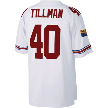 A.Cardinals #40 Pat Tillman Mitchell & Ness White Legacy Replica Jersey Stitched American Football Jerseys - Main View