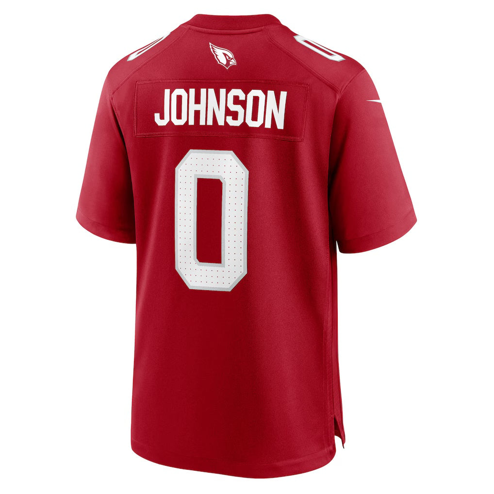 A.Cardinals #0 Will Johnson Cardinal Team Game Jersey Stitched American Football Jerseys - Main View