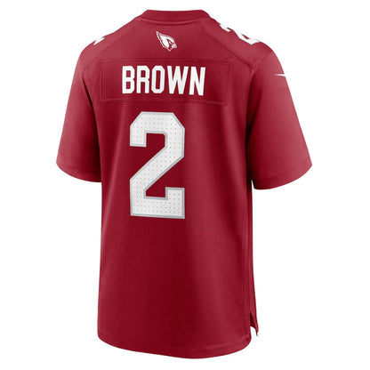 A.Cardinals #2 Marquise Brown Cardinal Home Game Stitched American Football Jerseys - Main View