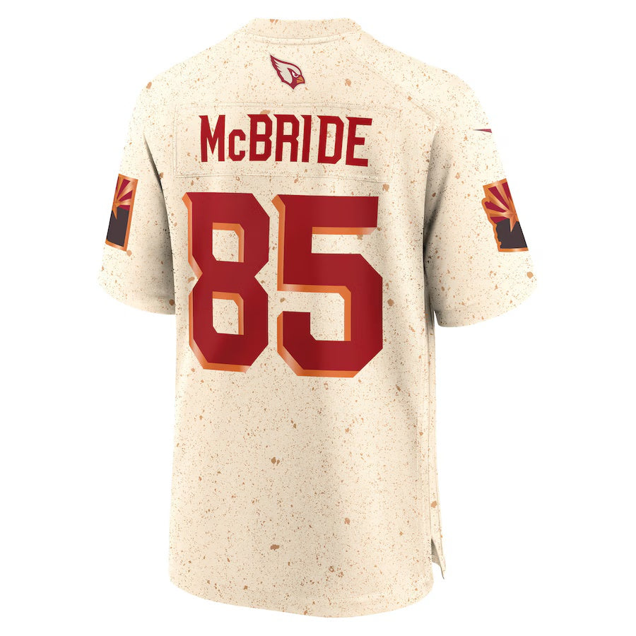 A.Cardinals #85 Trey McBride 2025 Rivalries Collection Game Jersey - Natural Stitched American Football Jerseys - Main View
