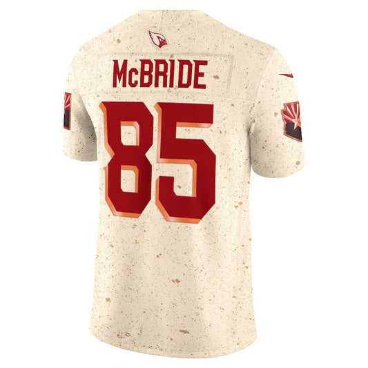 A.Cardinals #85 Trey McBride 2025 Rivalries Collection Limited Jersey - Natural Stitched American Football Jerseys - Main View