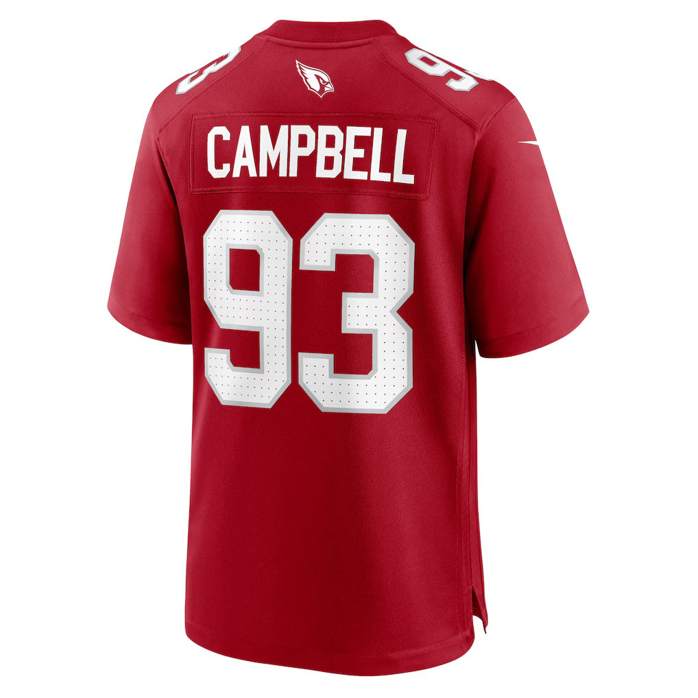 A.Cardinals #93 Calais Campbell Cardinal Team Game Stitched American Football Jerseys - Main View