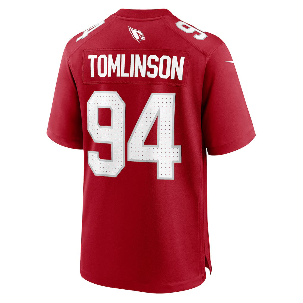 A.Cardinals #94 Dalvin Tomlinson Cardinal Team Game Jersey Stitched American Football Jerseys - Main View