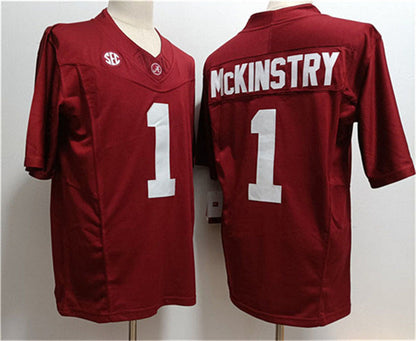 A.Crimson Tide #1 Kool-Aid McKinstry Red 2023 F.U.S.E. Stitched College Jerseys - Main View