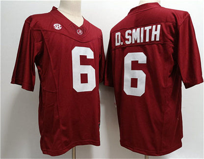 A.Crimson Tide #6 DeVonta Smith Red 2023 F.U.S.E. Stitched Jersey College Jerseys - Main View