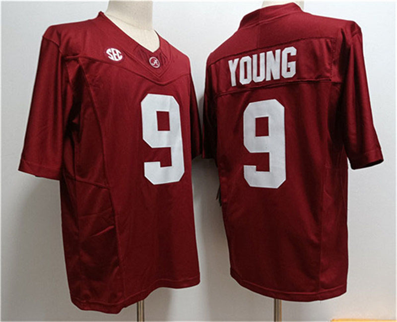 A.Crimson Tide #9 Bryce Young Red 2023 F.U.S.E. Stitched College Jerseys - Main View