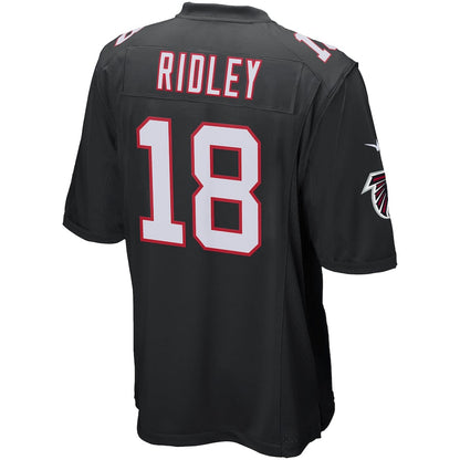 A.Falcons #18 Calvin Ridley Black Player Game Jersey Stitched American Football Jerseys - Main View