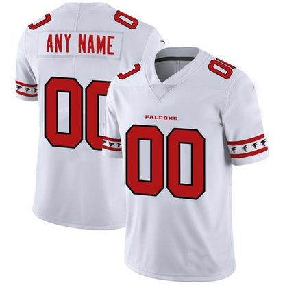 Custom A.Falcons White Team Logo Vapor Limited Jersey Stitched American Football Jerseys - Main View
