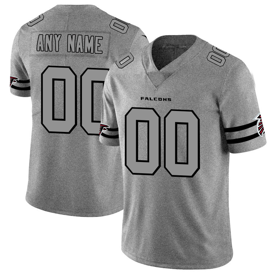 Custom A.Falcons 2019 Gray Gridiron Gray Vapor Untouchable Limited Jersey Stitched American Football Jerseys - Main View