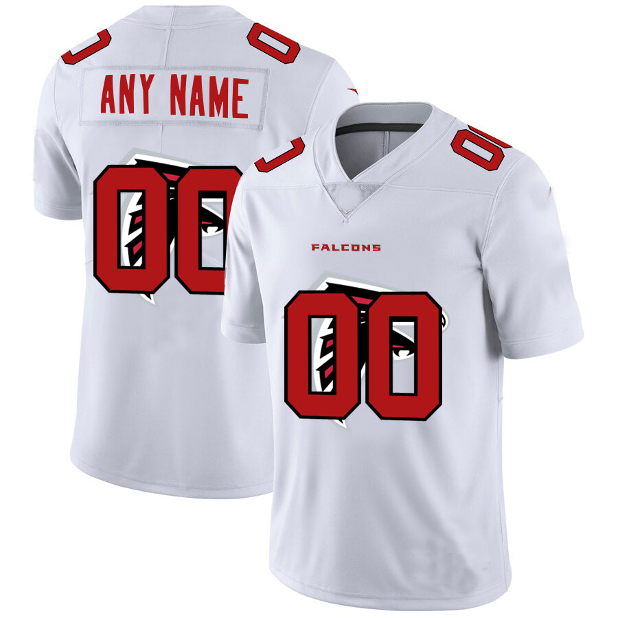 Custom A.Falcons White Team Big Logo Vapor Untouchable Limited Jersey Stitched American Football Jerseys - Main View