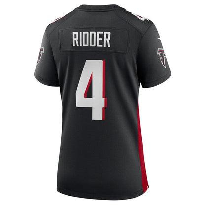 A.Falcons #4 Desmond Ridder Black Player Game Jersey Stitched American Football Jerseys - Main View