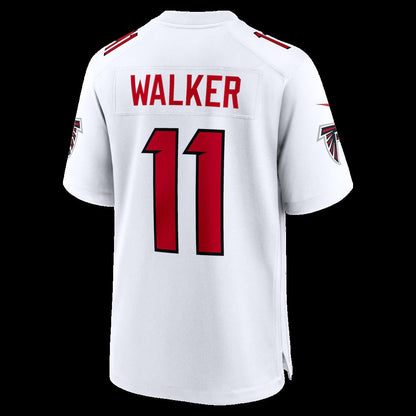 A.Falcons #11 Jalon Walker White Game Stitched American Football Jerseys - Main View