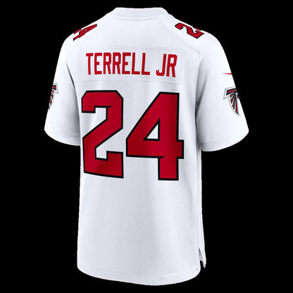 A.Falcons #24 A.J. Terrell White Game Stitched American Football Jerseys - Main View