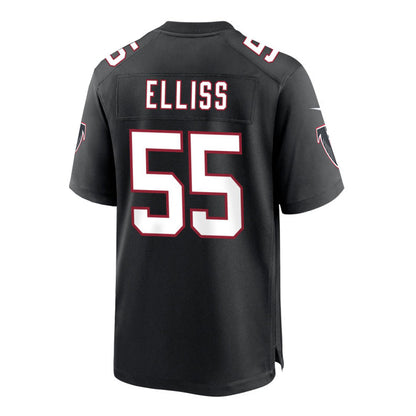 A.Falcons #55 Kaden Elliss Alternate Retired Game Jersey  Black Stitched American Football Jerseys - Main View