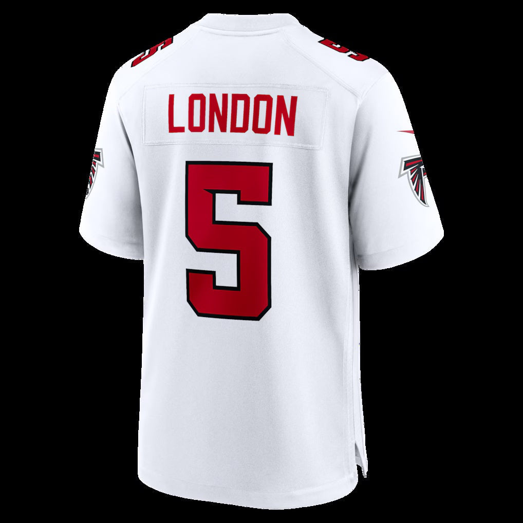 A.Falcons #5 Drake London White Game Stitched American Football Jerseys - Main View