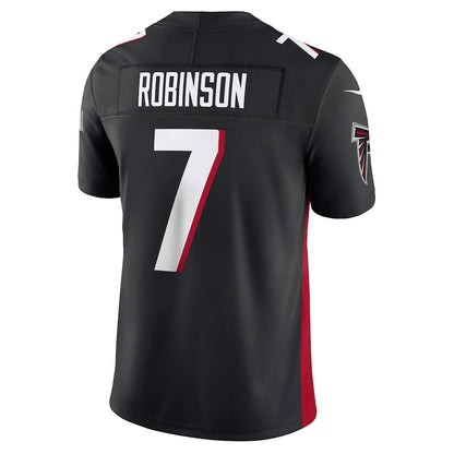 A.Falcons #7 Bijan Robinson Black Vapor F.U.S.E. Limited Stitched American Football Jerseys - Main View