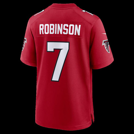 A.Falcons #7 Bijan Robinson Red Game Stitched American Football Jerseys - Main View