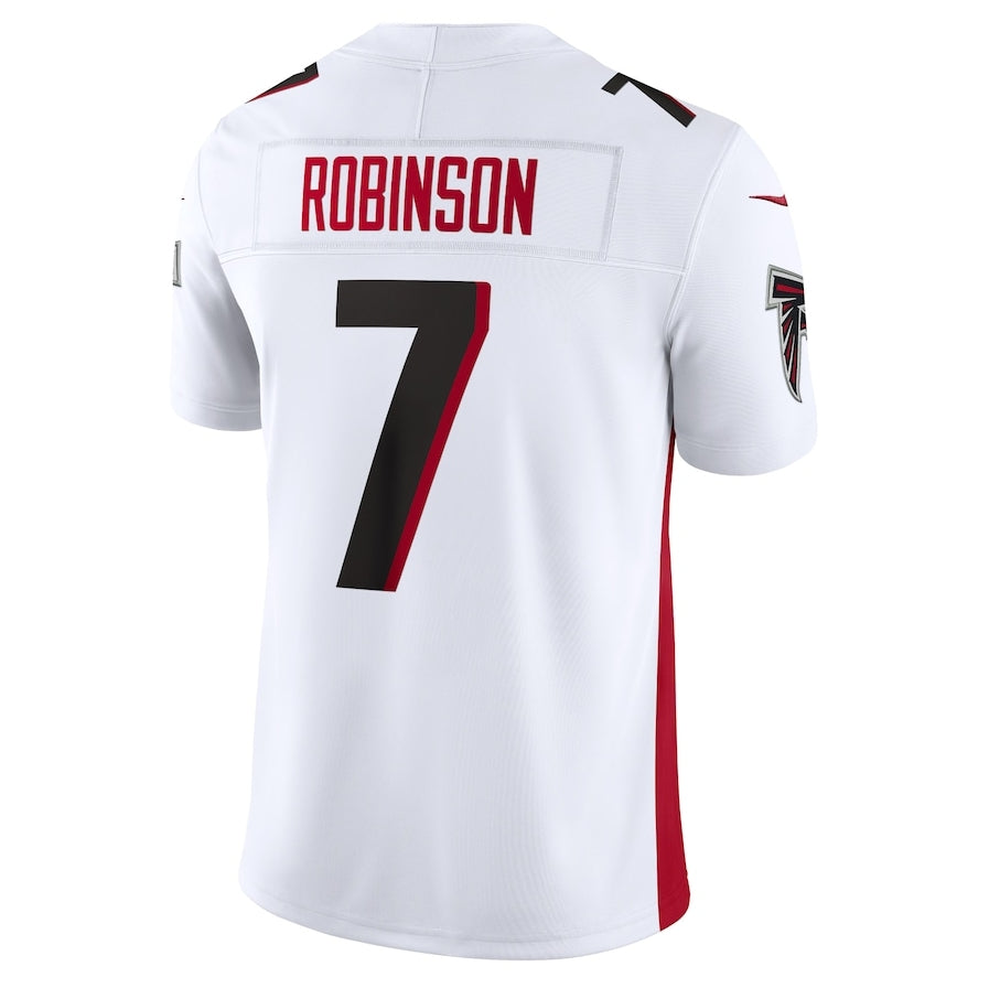 A.Falcons #7 Bijan Robinson White Vapor F.U.S.E. Limited Stitched American Football Jerseys - Main View