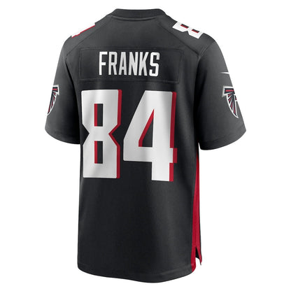 A.Falcons #84 Feleipe Franks Black Team Game Stitched American Football Jerseys - Main View
