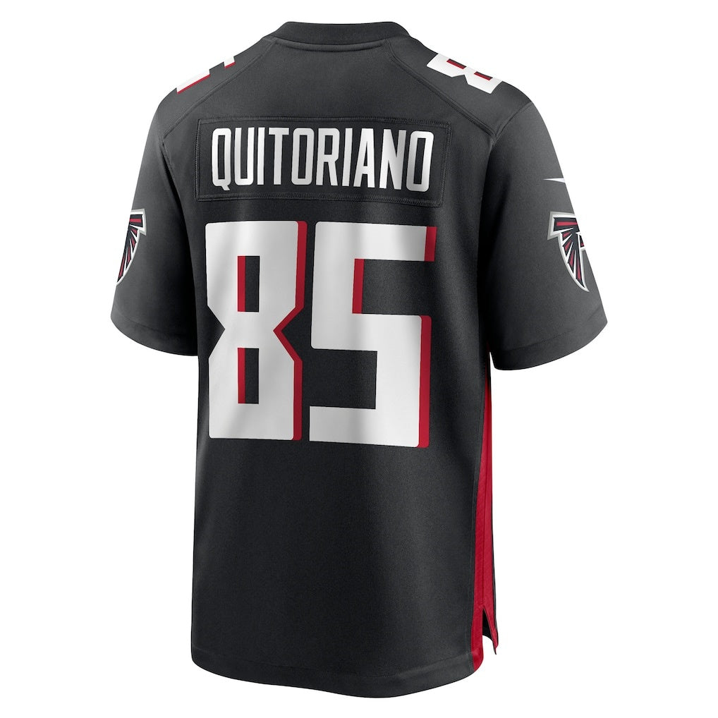 A.Falcons #85 Teagan Quitoriano Black Team Game Stitched American Football Jerseys - Main View