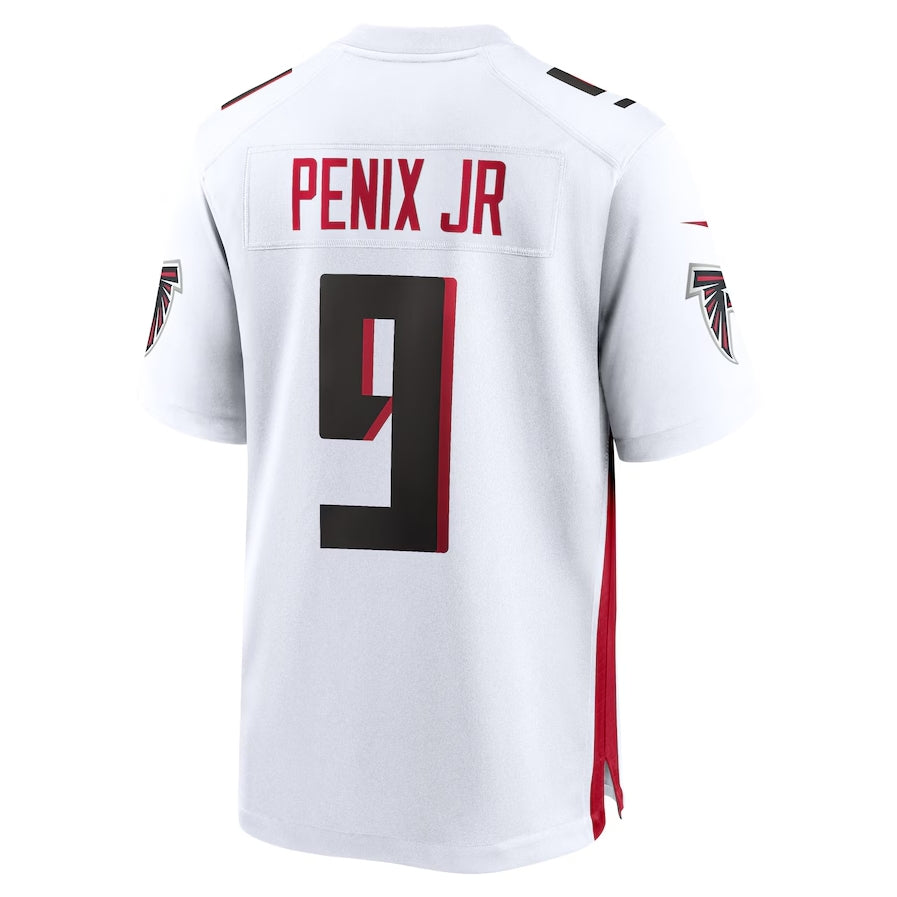 A.Falcons #9 Michael Penix Jr. White Game Stitched American Football Jerseys - Main View