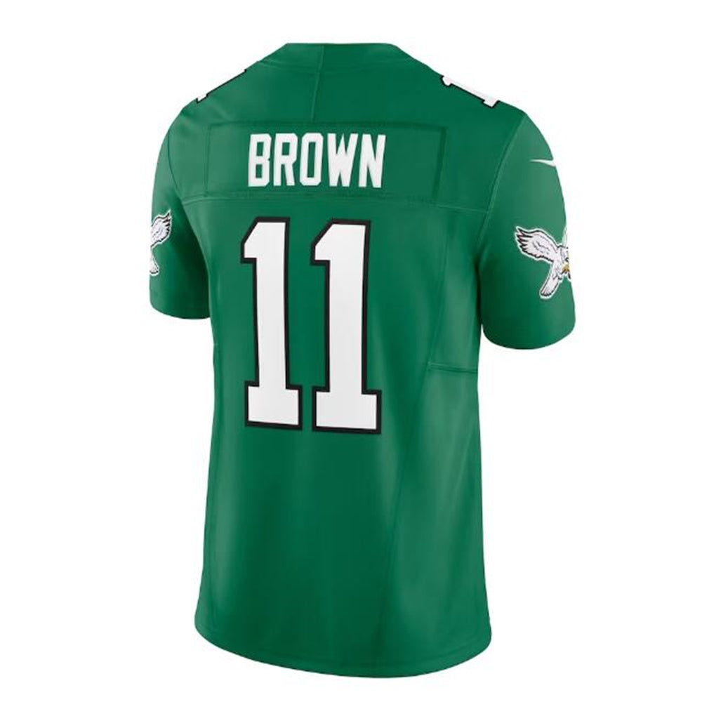 P.Eagles #11 A.J. Brown Alternate Vapor F.U.S.E. Limited Jersey - Kelly Green Stitched American Football Jerseys - Main View