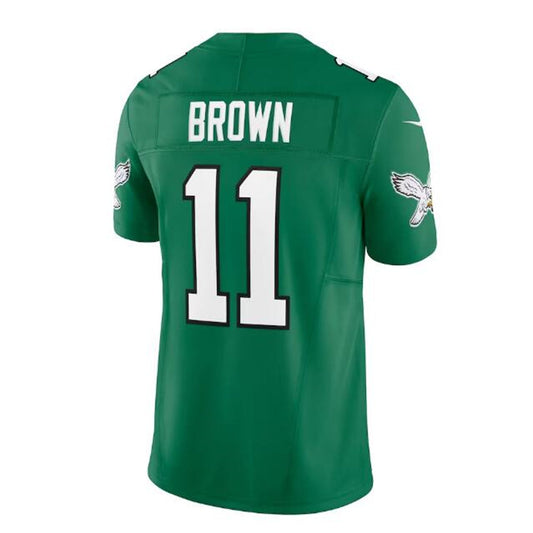 P.Eagles #11 A.J. Brown Alternate Vapor F.U.S.E. Limited Jersey - Kelly Green Stitched American Football Jerseys - Main View