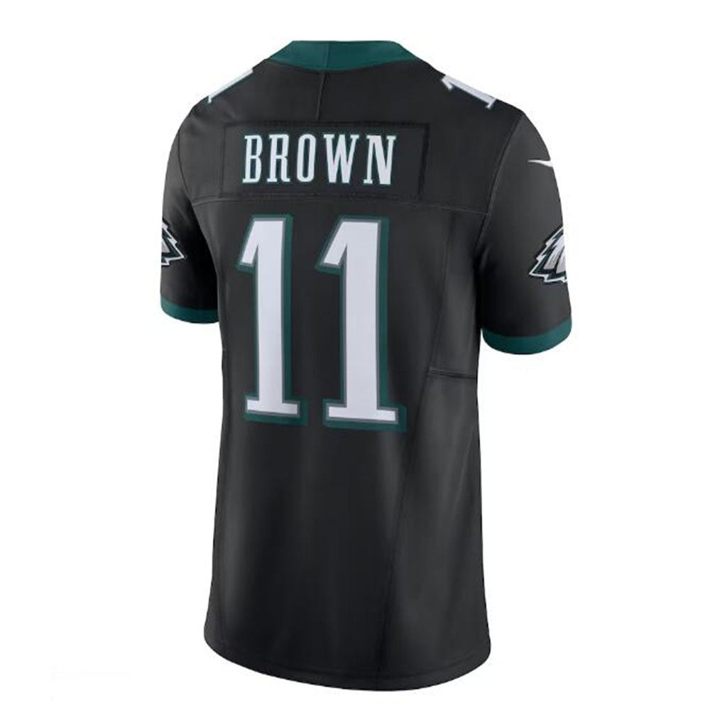 P.Eagles #11 A.J. Brown Vapor F.U.S.E. Limited Jersey - Black Stitched American Football Jerseys - Main View