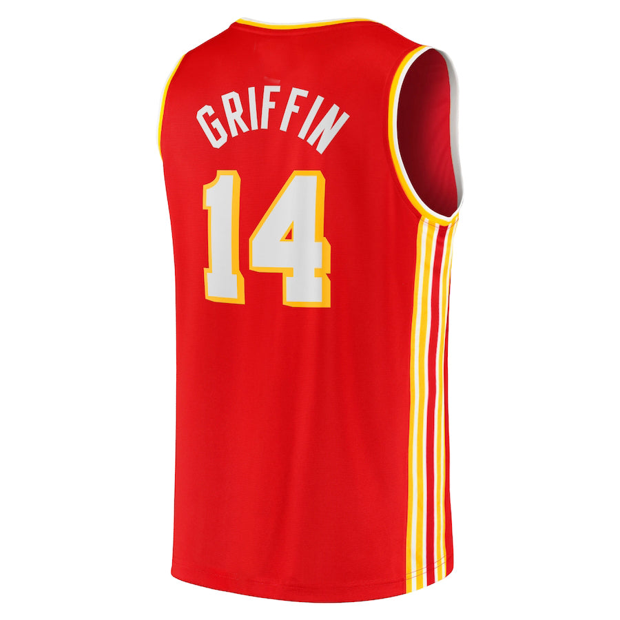 A.Hawks #14 AJ Griffin Fanatics Branded 2022 Draft First Round Pick Fast Break Replica Player Jersey Icon Edition Red Stitched American Basketball Jersey - Main View