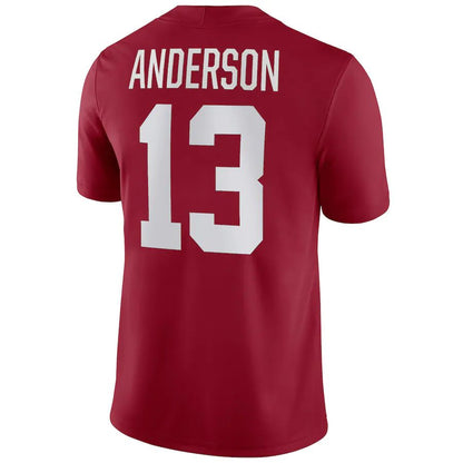 A.Crimson Tide #13 Aaron Anderson NIL Replica Football Jersey Stitched American College Jerseys - Main View