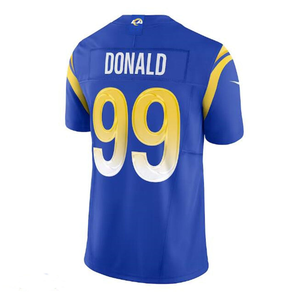 LA,Rams #99 Aaron Donald Vapor F.U.S.E. Limited Jersey - Royal Stitched American Football Jersey - Main View
